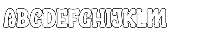 Ausyeik Outline Font UPPERCASE