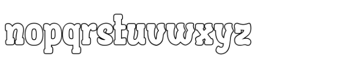 Ausyeik Outline Font LOWERCASE