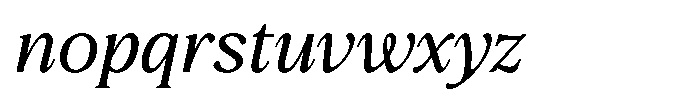 Autheka Italic Font LOWERCASE