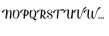 Authemia Regular Font UPPERCASE
