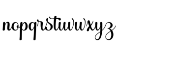 Authemia Regular Font LOWERCASE