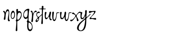 Authentic Signature Font LOWERCASE