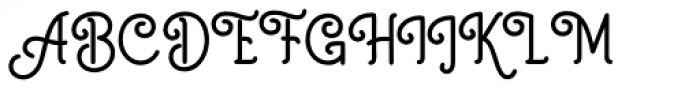 Auther Regular Font UPPERCASE