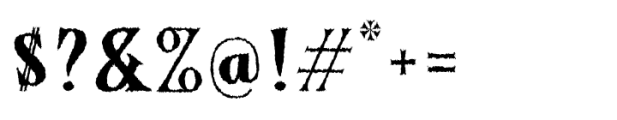 Authora Distressed Font OTHER CHARS