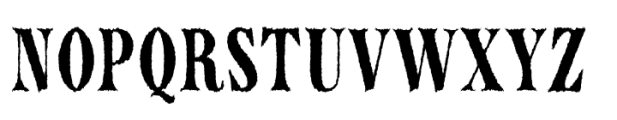Authora Distressed Font UPPERCASE