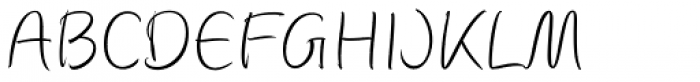 Autograph Script EF Pro Light Condensed Font UPPERCASE