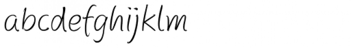 Autograph Script EF Pro Light Condensed Font LOWERCASE