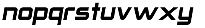 Autoprom Black Italic Font LOWERCASE
