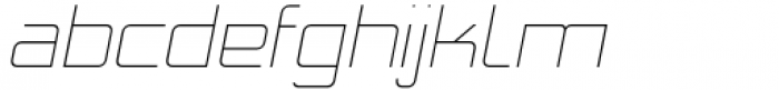 Autoprom Hairline Italic Font LOWERCASE
