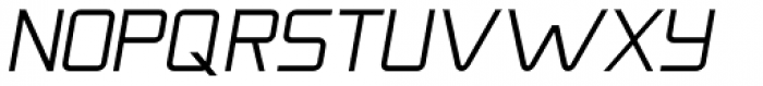 Autoprom Light Italic Font UPPERCASE