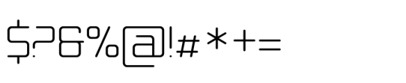 Autoprom Pro Extra Light Rounded Font OTHER CHARS