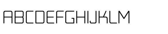 Autoprom Pro Extra Light Rounded Font UPPERCASE
