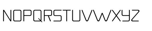 Autoprom Pro Extra Light Rounded Font UPPERCASE