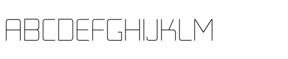 Autoprom Pro Hairline Rounded Font UPPERCASE