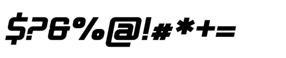 Autoprom Pro Heavy Italic Font OTHER CHARS