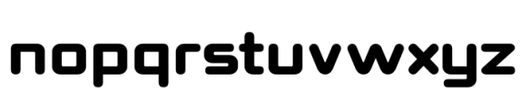 Autoprom Pro Heavy Rounded Font LOWERCASE