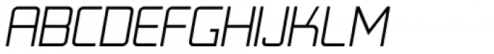 Autoprom Thin Italic Font UPPERCASE