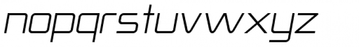 Autoprom Thin Italic Font LOWERCASE