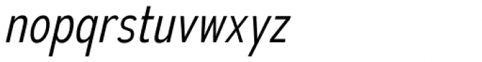 Autoradiographic Light Italic Font LOWERCASE