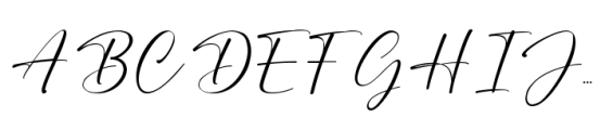Auttera Signature Regular Font UPPERCASE