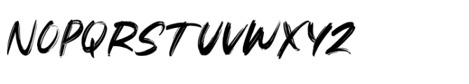 Autumn Brush Font UPPERCASE