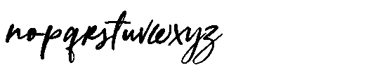 Autumn in Philadelphia Script Font LOWERCASE