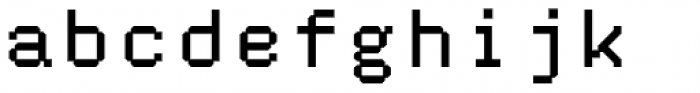 Aux Mono Regular Font LOWERCASE