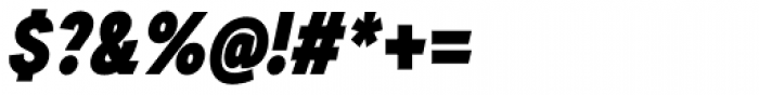 Auxilia Condensed Black Oblique Font OTHER CHARS