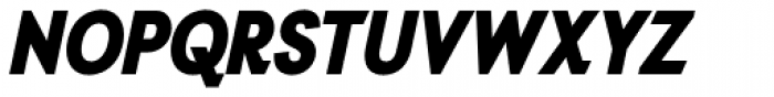 Auxilia Condensed Black Oblique Font UPPERCASE