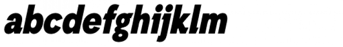 Auxilia Condensed Black Oblique Font LOWERCASE