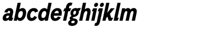 Auxilia Condensed Bold Oblique Font LOWERCASE