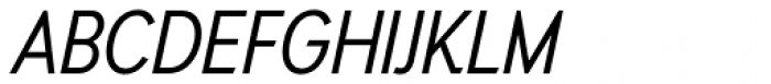 Auxilia Condensed Oblique Font UPPERCASE