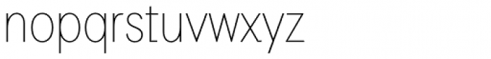 Auxilia Condensed Thin Font LOWERCASE