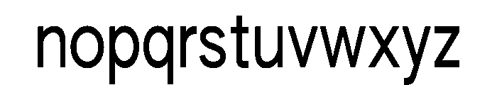 AUTHENTICSans Condensed90 Font LOWERCASE