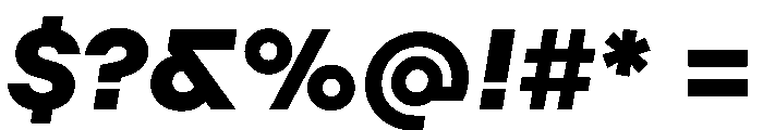 Augure BlackSlanted Font OTHER CHARS