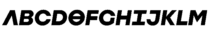 Augure BlackSlanted Font UPPERCASE