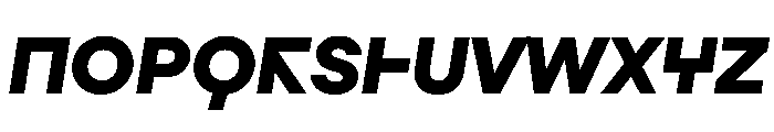 Augure BlackSlanted Font UPPERCASE