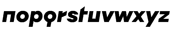 Augure BlackSlanted Font LOWERCASE