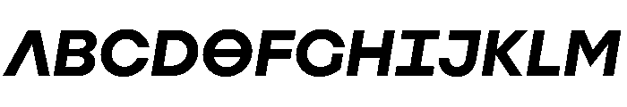 Augure BoldSlanted Font UPPERCASE