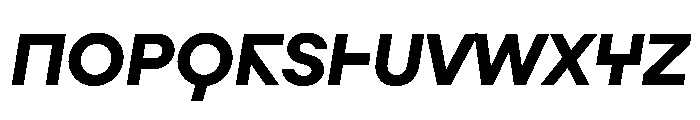 Augure BoldSlanted Font UPPERCASE