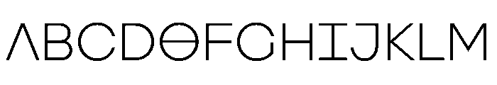 Augure ExtraLight Font UPPERCASE