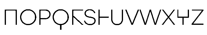 Augure ExtraLight Font UPPERCASE