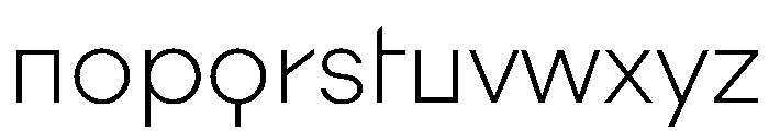 Augure ExtraLight Font LOWERCASE