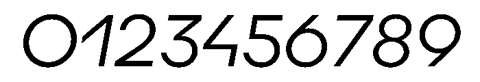 Augure LightSlanted Font OTHER CHARS