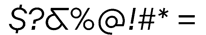 Augure LightSlanted Font OTHER CHARS