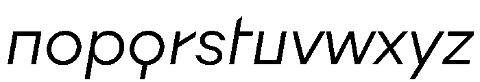 Augure LightSlanted Font LOWERCASE