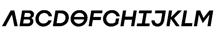 Augure MediumSlanted Font UPPERCASE