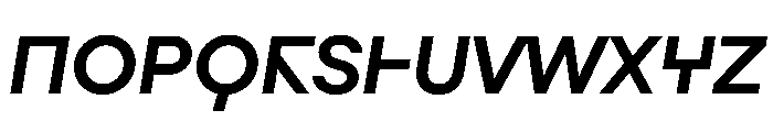 Augure MediumSlanted Font UPPERCASE