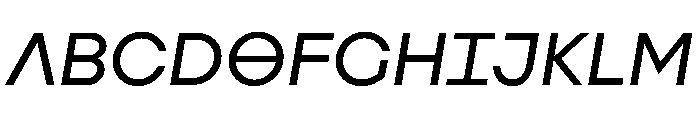 Augure Slanted Font UPPERCASE