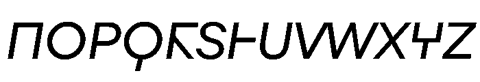 Augure Slanted Font UPPERCASE